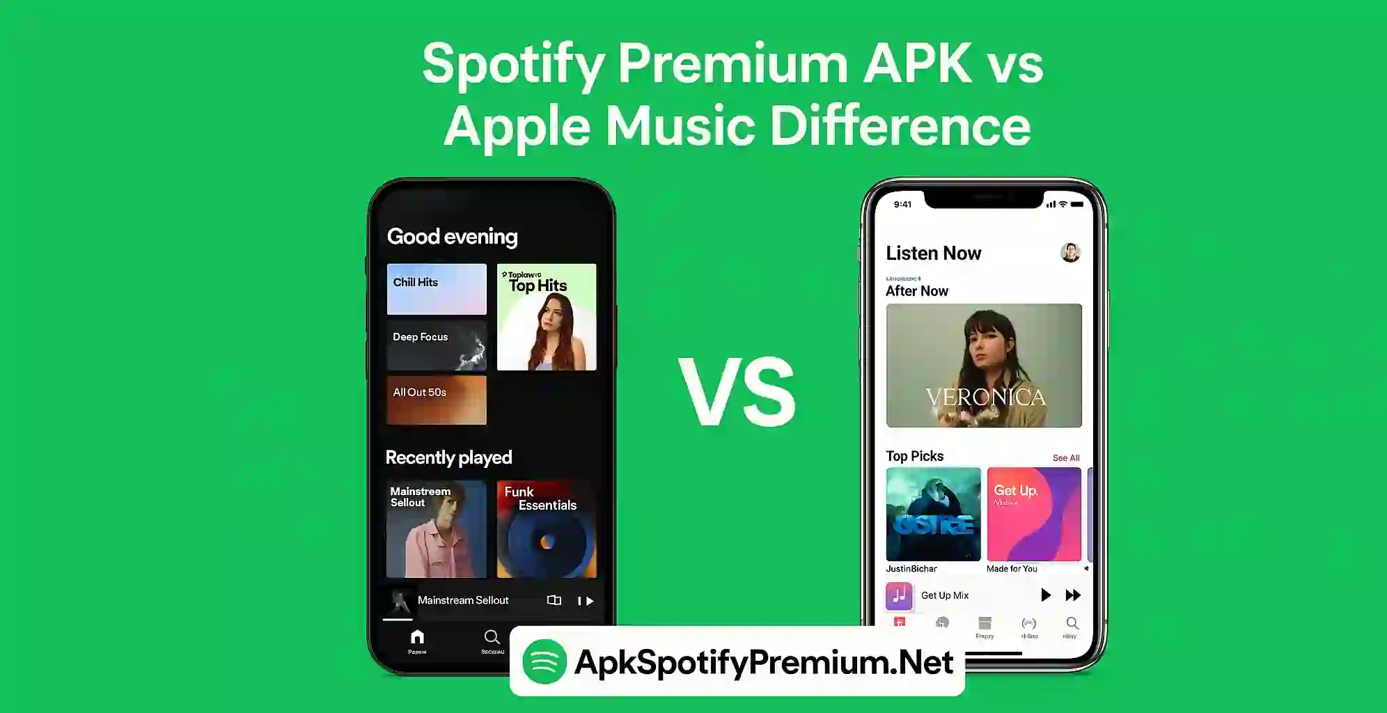 Spotify Premium APK vs Apple Music Difference