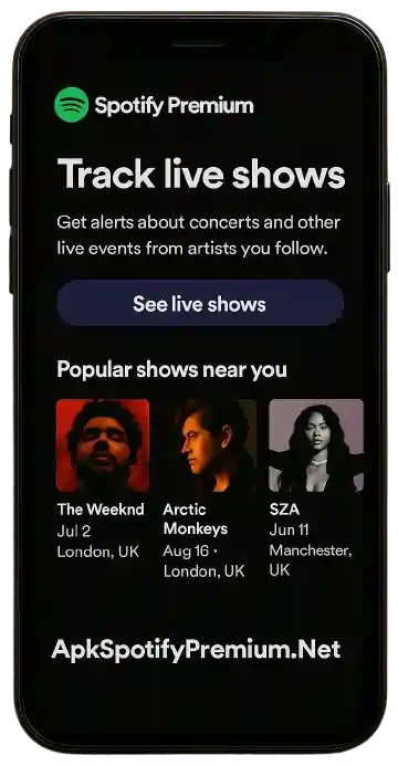 Track Live Shows